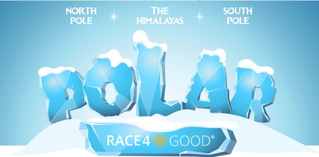 The Polar Race4Good ice wordmark